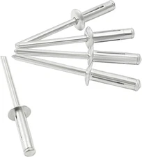 60 Pcs 3/16" X 3/4" Tri-Fold Exploding Pop Rivets, Aluminum Large Head Blind Riv