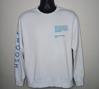 Nike NSW Swoosh Crewneck Men's Medium Sweatshirt SBB Double Check DJ0465-100