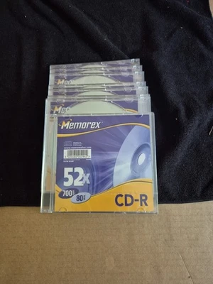 Memorex CD-R 9 Pack 700MB/80 Mins 52x Slimline Jewel Cases - New & sealed - Image 1 of 4