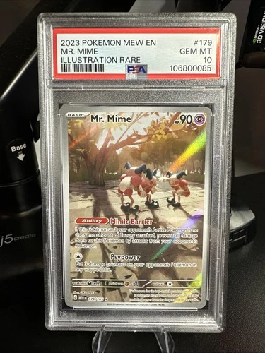 PSA 10 Pokemon 2023 Scarlet Violet 151 #179/165 Mr. Mime Illustration Rare