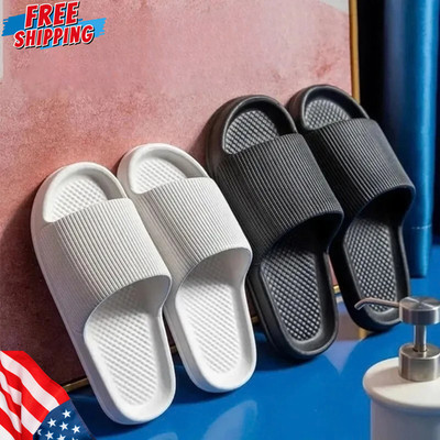 Cozy Pillow Slides Anti-Slip Sandals Ultra Soft Slippers Cloud Home Outdoor Shoe
