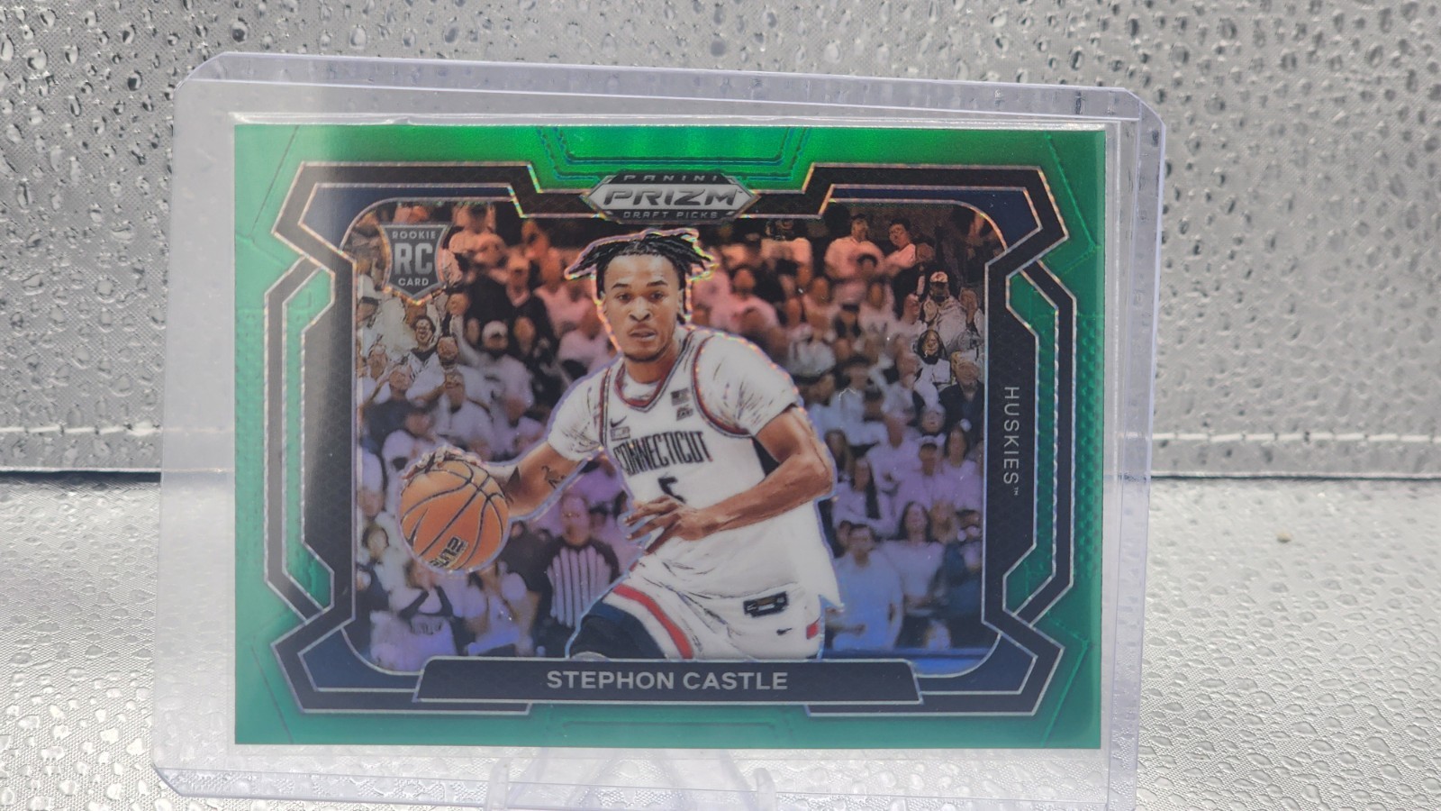 Stephon Castle 2024 Panini Prizm Draft Picks Image Variation Prizms Green #17