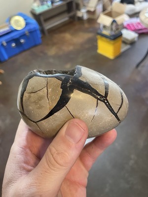 Septarian Dragon's Egg Geode Crystal Quartz