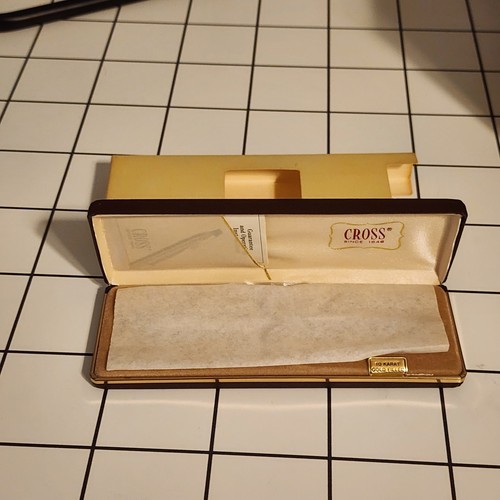 Vintage CROSS Ballpoint Pen 10K Yellow Gold Filled In Original Box Works No Mono - 第 7/9 張圖片