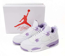 Jordan 4 White Purple Oreo Women's Size US 5.5-11