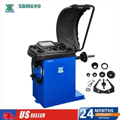 XK 690S Wheel Balancer Tire Balancers Machine With Hood Cover Auto Repair Tool