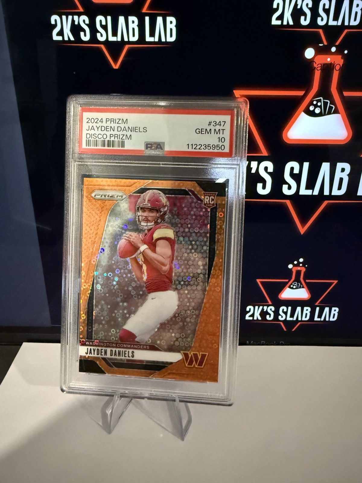 2024 Panini Prizm - Rookies Jayden Daniels #347 Disco Prizm (RC) PSA 10