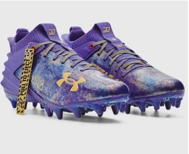 Under Armour Blur Smoke 2.0 MC Justin Jefferson Football Cleats Sz