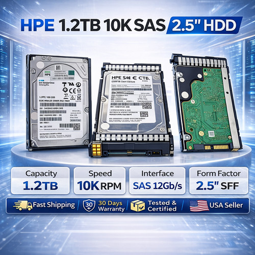 HP Enterprise 1.2TB SAS 10K 12Gbps SFF 2.5" Hard Drive for ProLiant Gen9 Gen10