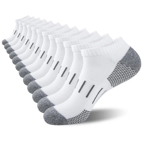 Heatuff Mens Athletic Ankle Socks Moisture Wicking Cushion Running Low Cut So... - Picture 1 of 7