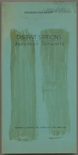 Jonathan SCHWARTZ / Distant Stations Uncorrected Proof 1st 1979