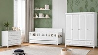 Kinderzimmer Set Weiß Mit Kinderbett Kleiderschrank Und Kommode