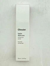 Glossier- Balm Dotcom- Lip Balm & Skin Salve- Clear- .5OZ/15ML- 2PK