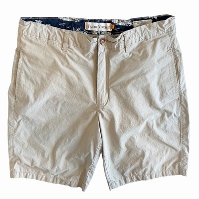 Tailor Vintage Greenwich 9'' InseamKhaki Shorts Men's 36 Slim Fit