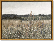 Framed Canvas Wall Art Vintage Decor, Classical Oil Painting Canvas Prints Champ