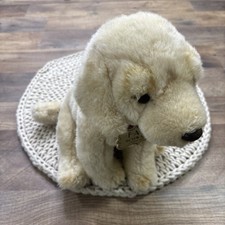 FAO Schwarz Golden Retriever Puppy Dog Plush Realistic Stuffed Animal 11"