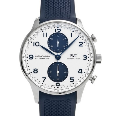 IWC Portugieser Chronograph IW371620 white/blue WATCH 698961