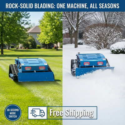 #ad #ad 9HP 2 in 1 Remote Control Gasoline Lawn Mower amp;Snow Thrower 200mm Cutting Height $2003.55