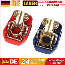 2x Batterieklemmen Polklemmen Batterie Klemmen Kfz Schnellverbinder Autobatterie