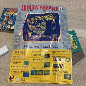Dragon Warrior 2 II Nintendo 1990 NES CIB Complete W/ Map & Manual VGood Cond