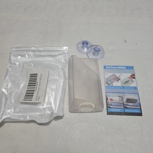EZ Pass Holder with Powerful Suction Cups for WindshieldSecure Your Toll Pass  - product listing photo