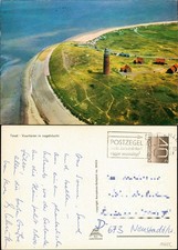 Cartolina Texel veduta aerea veduta aerea 1977