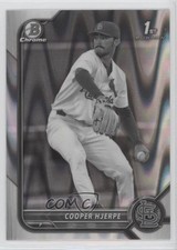 2022 Bowman Draft Chrome Black & White RayWave Refractor Cooper Hjerpe 0nr3