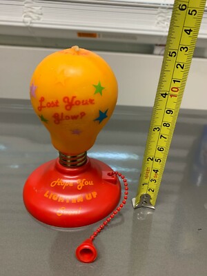 ENESCO hope you lighten up soon!  LIGHT BULB CANDLE VINTAGE RARE 