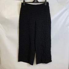 JOSEPH RIBKOFF Textured Check Pull On Wide Leg Pants Women's Size 10