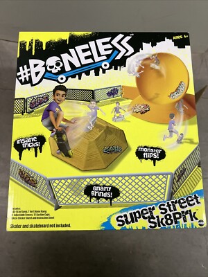 Boneless Super Street SK8Prk and Big Air Mega Ramp Playset 28 Pcs