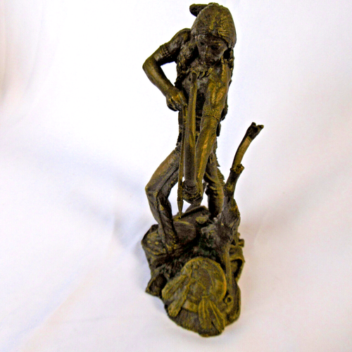 skulptur indianer bronze patina karl may museum franklin neuwertig - Bild 2 von 11
