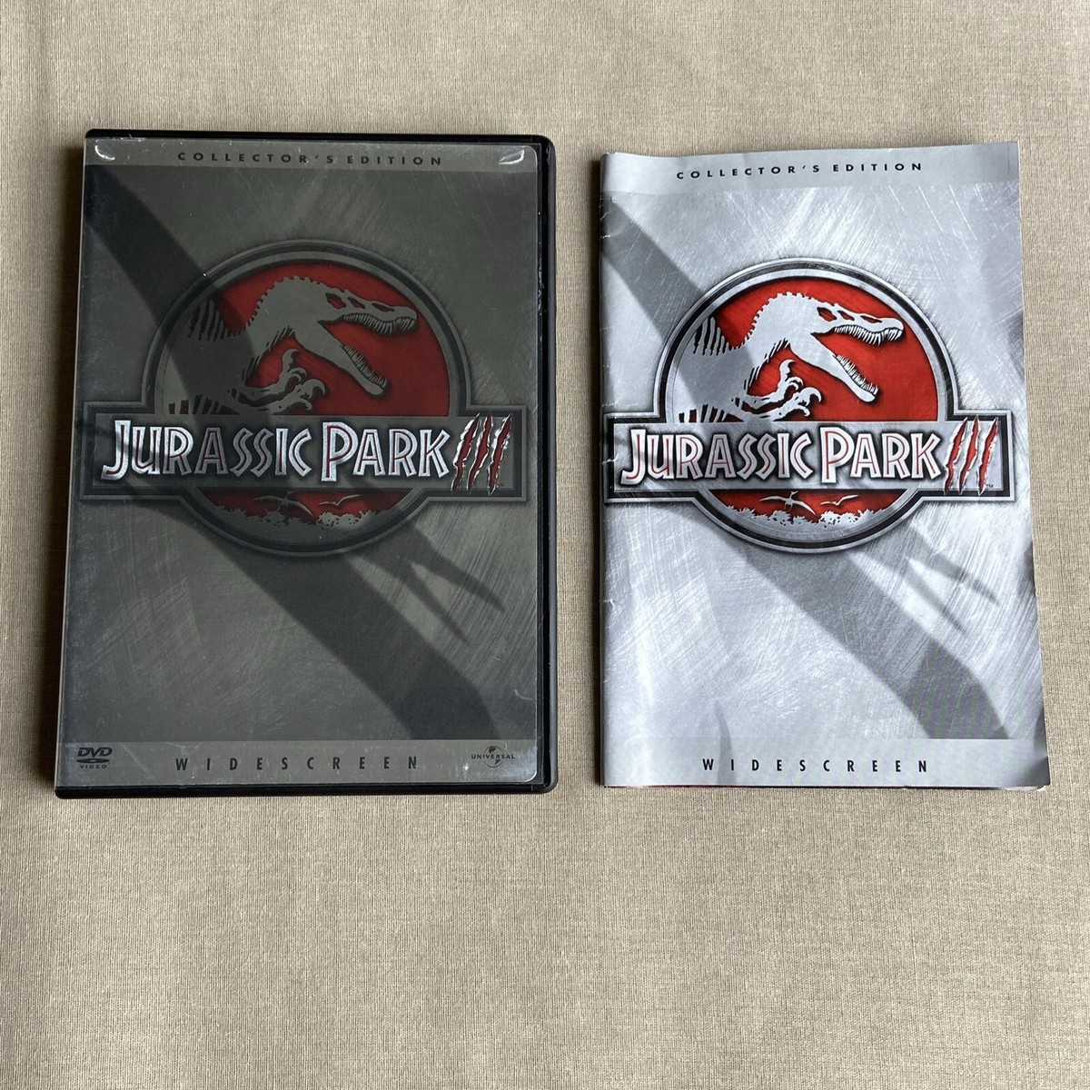 Jurassic Park 1-3 (DVD Collector's Edition Set + Guides) Dinosaur