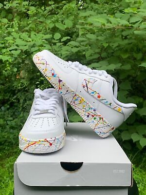Air Force 1 Low Splatter Every Color Paint Custom White Shoes