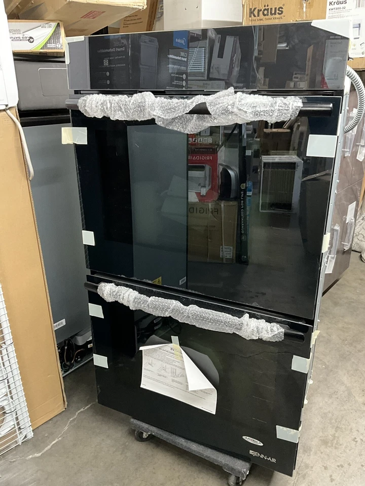 JENN AIR BLACK FLOATING GLASS  SUITE 30” DOUBLE WALL OVEN#JJW2830DB - Image 2 of 4