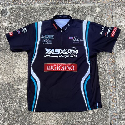 NHRA Hot Rod Fuller  Shirt Size XL Yas Marina Circuit Top Fuel Dragster Crew VTG