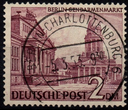 BERLIN 1949 - Used 2 DM Monuments #DR3