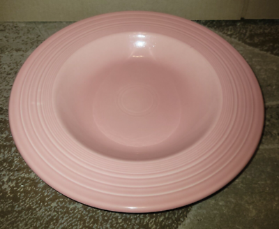 Fiestaware Rose Pink Large Rimmed Soup Pasta Bowl 12