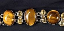 Artisan Tigers Eye Citrine Sterling Silver 92...