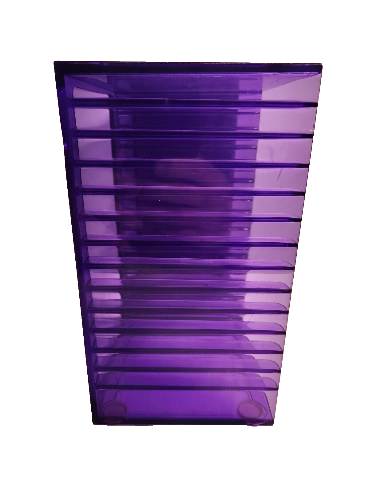 Vintage 1993 U.S. Acrylic Inc Clear CD Storage Rack 30 Disc Holder