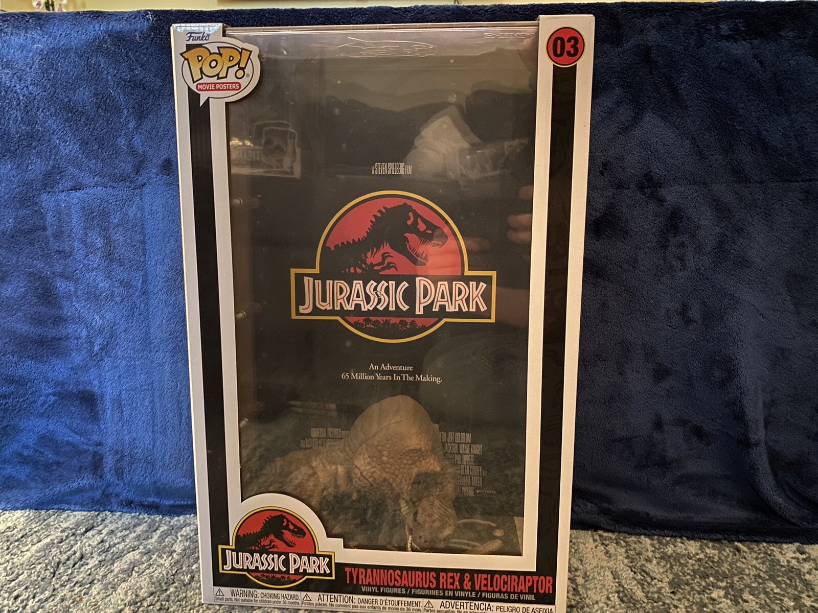 Funko Pop! Movie Poster With Case: Jurassic Park - Tyrannosaurus Rex &Amp;...