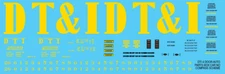 N Scale - DTI 4 Door Auto Parts Box Car No Compass Scheme Decal Set