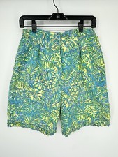 Vintage 90s Lilly Pulitzer Shorts Tiger Palm Print Sz 4/6
