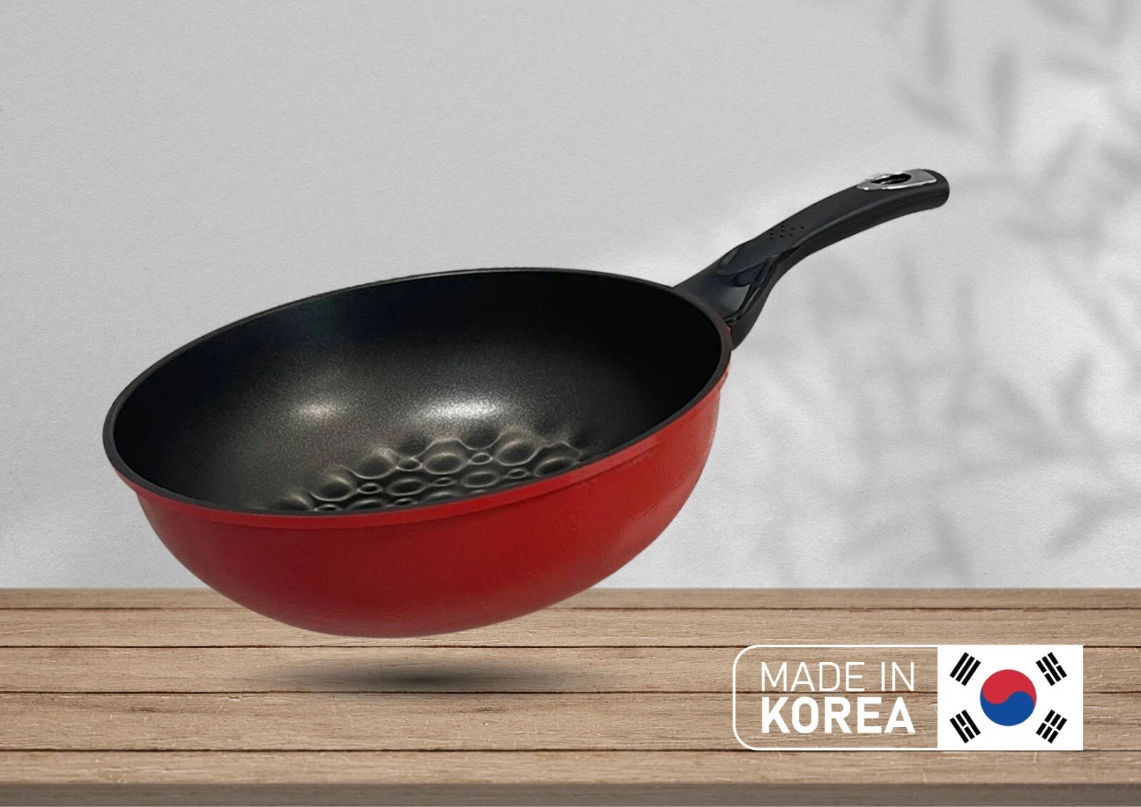 MADE IN KOREA - 3D Diamond Coating Nonstick Wok Cookware 13-1/2'' (34cm)