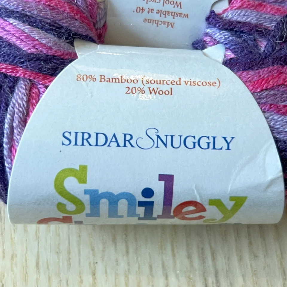 Sirdar Snuggly Bamboo Wool DK Yarn Purple Pink 148  50g 104 Yds Each LOT/2+ - Image 2 of 4