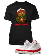 Family First Graphic Sneaker Tee Shirt to Match J3 Tinker Mens Big Tall Sm T