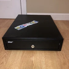Star Micronics 17x13 SMD2-1317 POS Cash Drawer & Till Key 010 & USB Cable TESTED