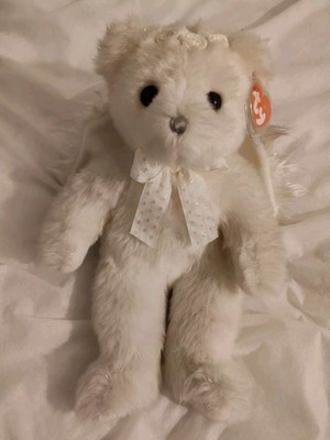 TY Classic Beanie Buddy Angelina 2002 Teddybär Engel Plüsch Weihnachten neu mit Etikett UK 