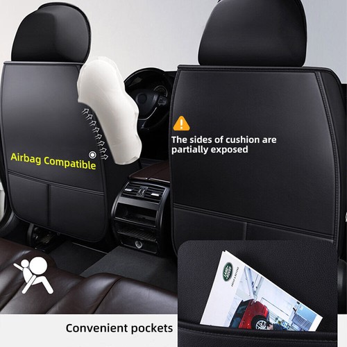 For Toyota 4Runner Car Seat Cover 5 Seat Full Set Leather Front Rear Cushion Pad - Picture 11 of 22