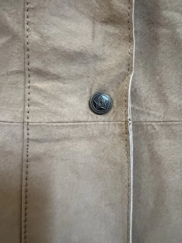 Ladies Suede Beige Blazer Saint John’s Bay NWOT *washable* Size M - Image 3 of 4