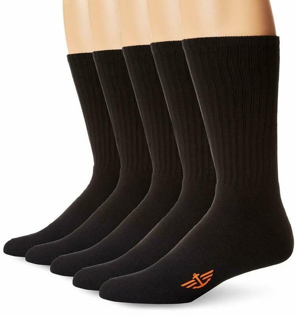 Dockers Men'S 5 Pack Cushion Comfort Sport Crew Socks eBay